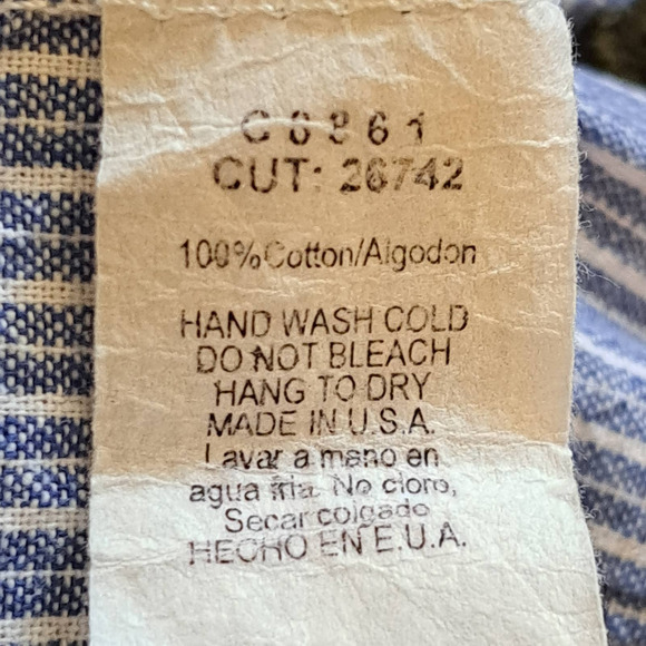 Papaya Short Sleeve Rose Patch Off the Shoulder Blouse Blue Striped size s - Picture 5 of 5